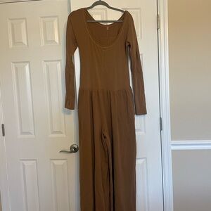 Free People Hot Shot wide leg onesie NWOT